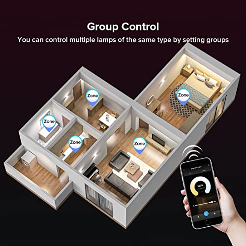 SEZO C02W WiFi Bluetooth Dual White LED Strip Controller Group Control Support Tuya Smart Life APP/Voice Control Compatible with LM091 LM096 LM007 LM097 CCT Remote DC12-24V - Image 4
