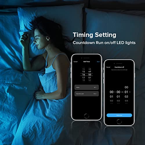 SEZO C02W WiFi Bluetooth Dual White LED Strip Controller Group Control Support Tuya Smart Life APP/Voice Control Compatible with LM091 LM096 LM007 LM097 CCT Remote DC12-24V - Image 2