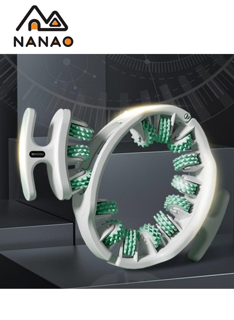 NANAO Anti Cellulite Massager, 360° Multi-Functional Ring Anti Cellulite Massager, Fascia Massage Tool for Thigh, Calf, Waist Anti Cellulite, Muscle Myofascial and Deep Tissue Pain Relief (Green)  - Image 3