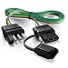 Mosleyz Trailer Wire Extension 4Way 4 Pin Plug 4 Wire 4Flat Connector with Male Female Plug 18 AWG 59 inch Hitch Light Trailer Wiring Harness Extender Witch Dust Cover - Image 2