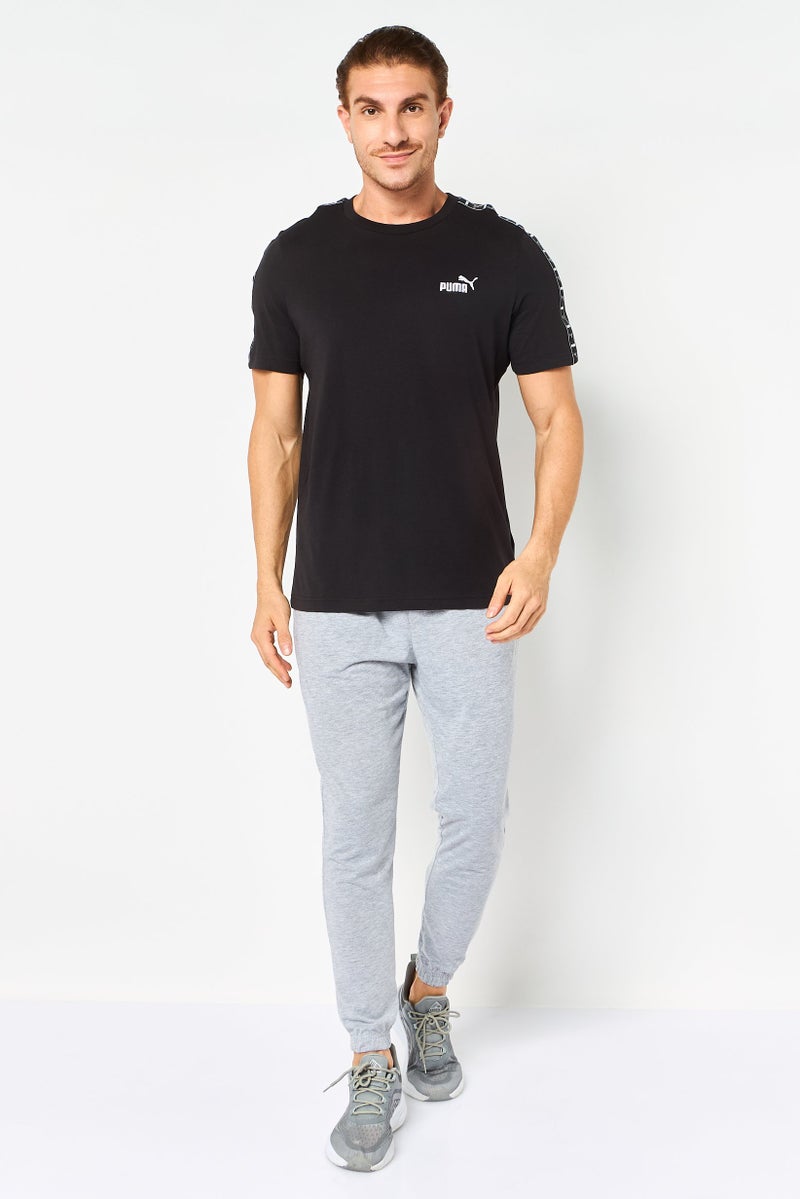 PUMA تي شيرت رياضي للرجال بأكمام قصيرة مناسب للخارج، أسود - Image 2