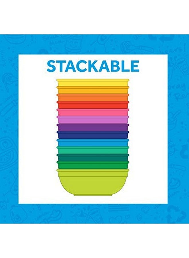 ري بلاي أطباق ري-بلاي للأطفال الصغار، سعة ١٢ أونصة، مناسبة للوجبات الخفيفة والاستخدام اليومي - آمنة للاستخدام في غسالة الأطباق والميكروويف - صُنعت في الولايات المتحدة الأمريكية - مجموعة من ٦ قطع - ٥.٧٥ × ٥.٧٥ × ٢ بوصة - بتصميم حكاية خيالية - Image 3