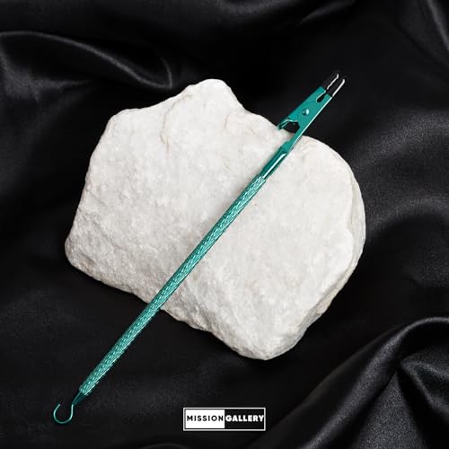 Mission Gallery Bracelet Helper Tool with Hook - Fastener Helper Tool for Bracelet, Necklace, Jewelry, Watch - Clip, Clasp Helper - Portable, Easy-to-Use, Made of Metal - Teal - Image 2