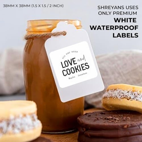 Shreyans Direct Thermal Labels (Pack of 10, 38mm x 38mm - 250 Labels/Roll) - Non Tearable, Scratch Free, Water Proof & Non Fade Stickers with Permanent Marking - Image 3