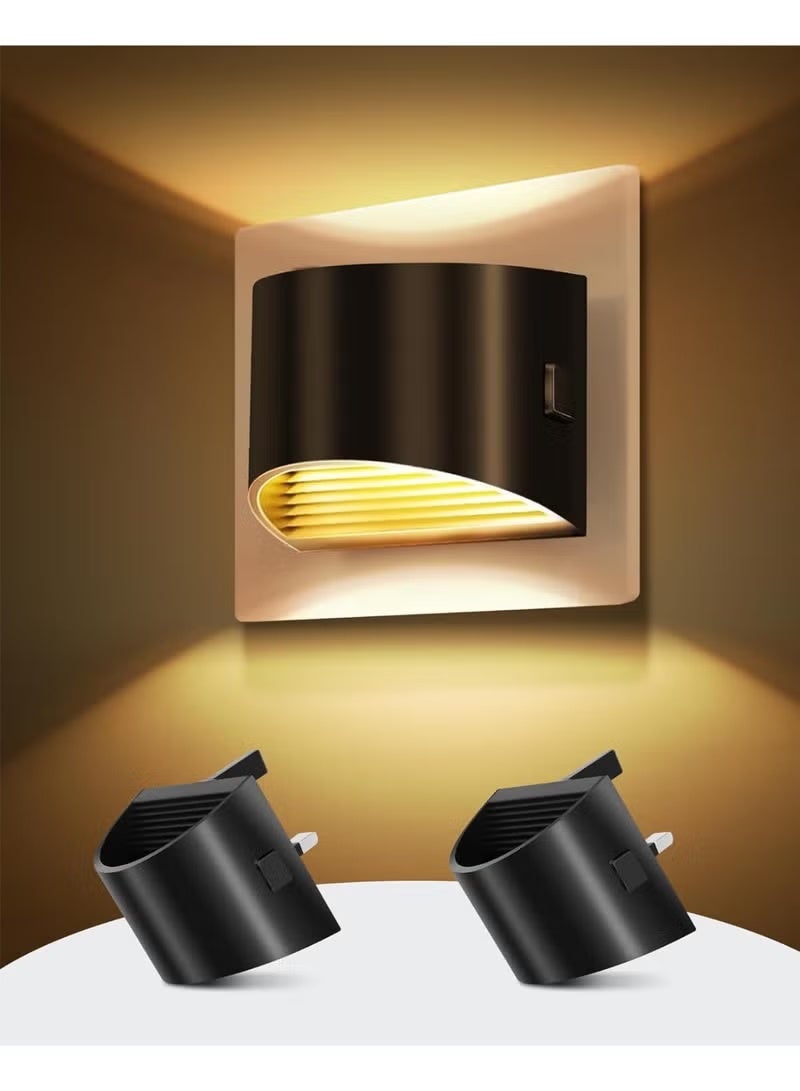 Plug-in Night Lights, 2 Pack with Dusk to Dawn Sensor, 3000K Soft White - Image 1