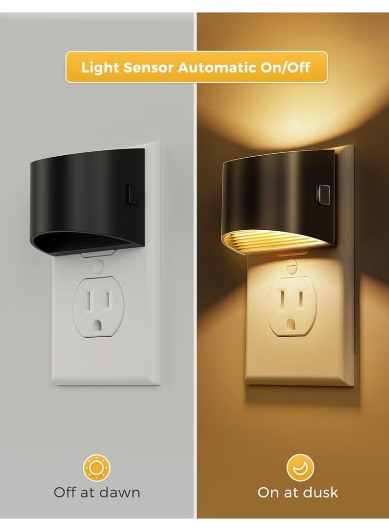 Plug-in Night Lights, 2 Pack with Dusk to Dawn Sensor, 3000K Soft White - Image 5