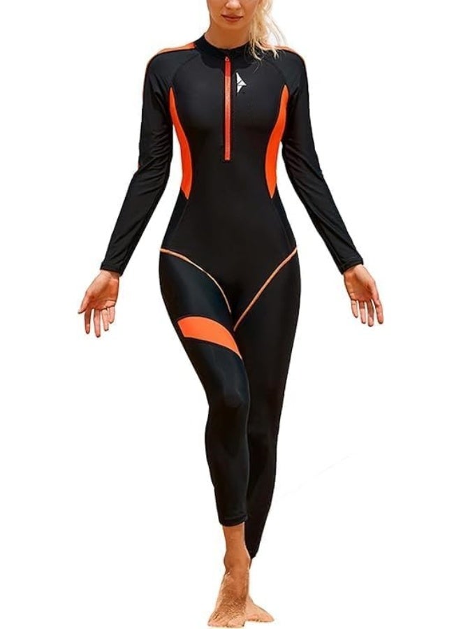 TRASSLE Wetsuit Women Diving Suit with Front Zip, Wetsuits for Women in Cold Water Swimming Diving Snorkeling Kayaking  - Image 1