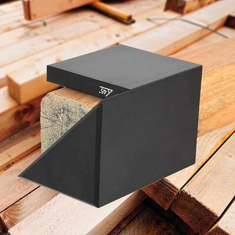 Black Aluminum Alloy 45 Degree Angle Center Line Scriber Woodworking Marking Tool - Image 5