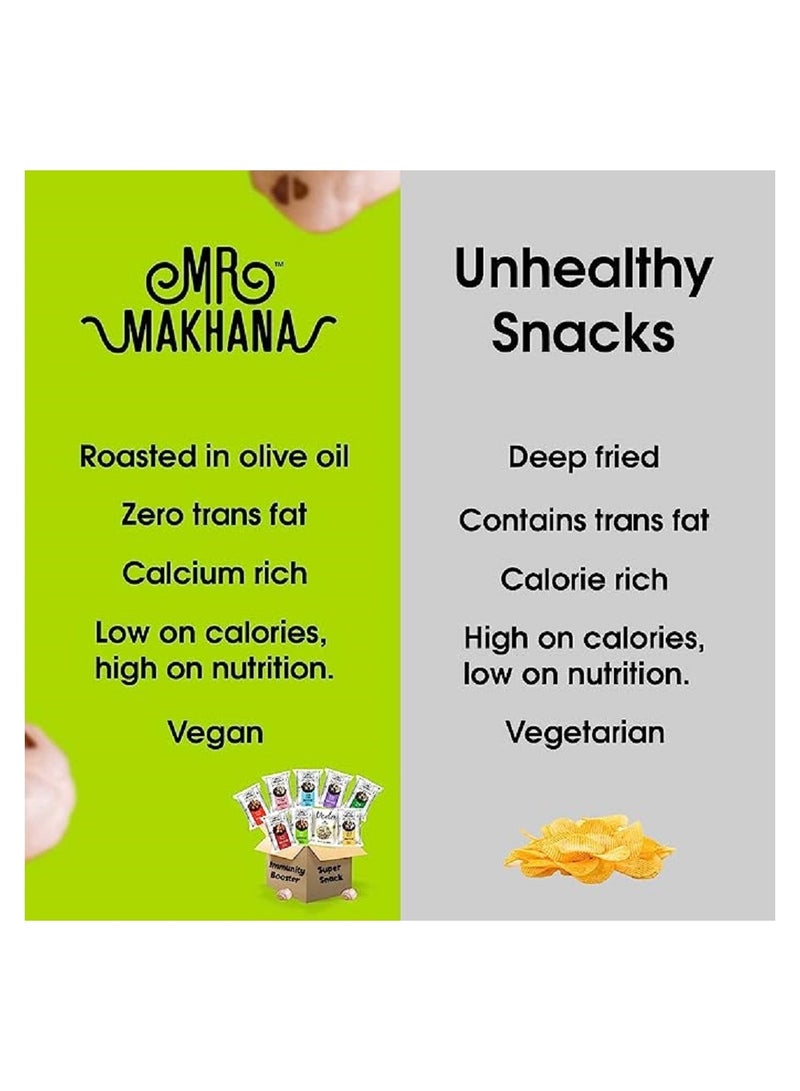 Mr Makhana Mr Makhana Black Salt Popped Lotus Seeds Gluten-Free MSG Free, Anti Oxidants, Calcuim Rich and Plant Based 75G  - Image 3