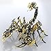 Metalkitor Scorpion 3D Metal Puzzles Kits for Adults Teens  454 Pcs  Mechanical Assembly Models  4 Hours to Build  Ideal for Gifts and Decorations Gold and Black - Image 2