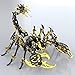 Metalkitor Scorpion 3D Metal Puzzles Kits for Adults Teens  454 Pcs  Mechanical Assembly Models  4 Hours to Build  Ideal for Gifts and Decorations Gold and Black - Image 4