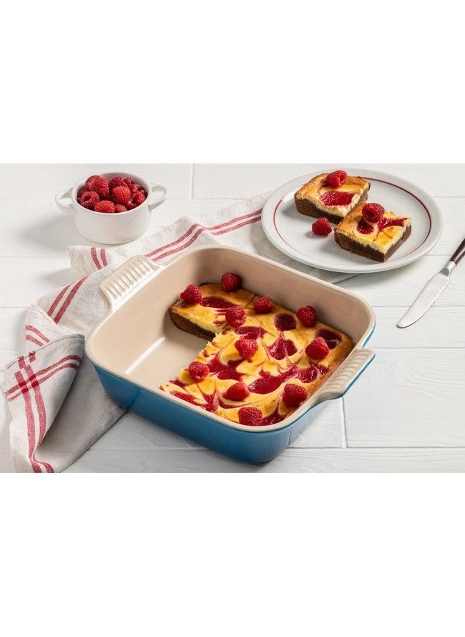 Le Creuset Stoneware Heritage Square Dish 3 Qt. (9") Marseille  - Image 4