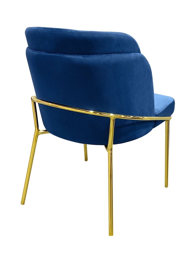 MAPLE HOME DECORATION Maple Home Dining Chairs Velvet Cushion Seat Chair, Stainless Steel Golden Legs Dining Room Chair  - Image 3