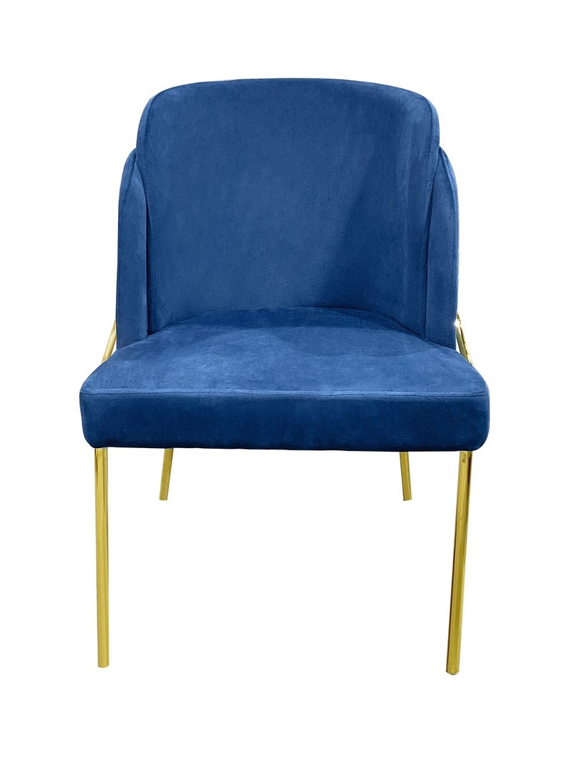 MAPLE HOME DECORATION Maple Home Dining Chairs Velvet Cushion Seat Chair, Stainless Steel Golden Legs Dining Room Chair  - Image 2