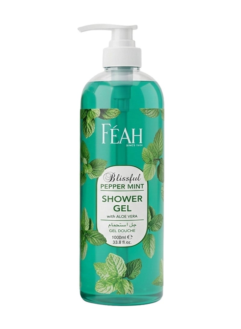 فياح جل استحمام للجسم برائحة النعناع من فيا 1000 مل - غسول للجسم منعش ومبرد - Image 1