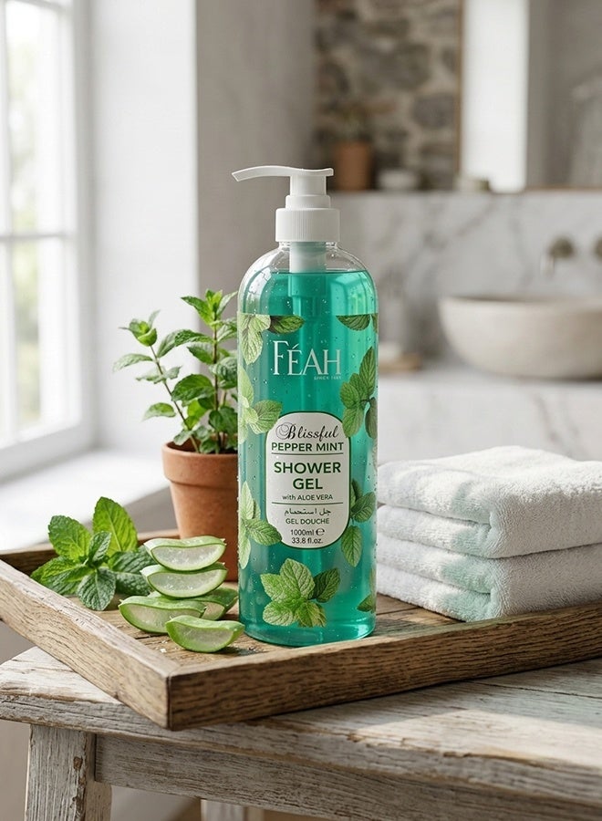 فياح جل استحمام للجسم برائحة النعناع من فيا 1000 مل - غسول للجسم منعش ومبرد - Image 4