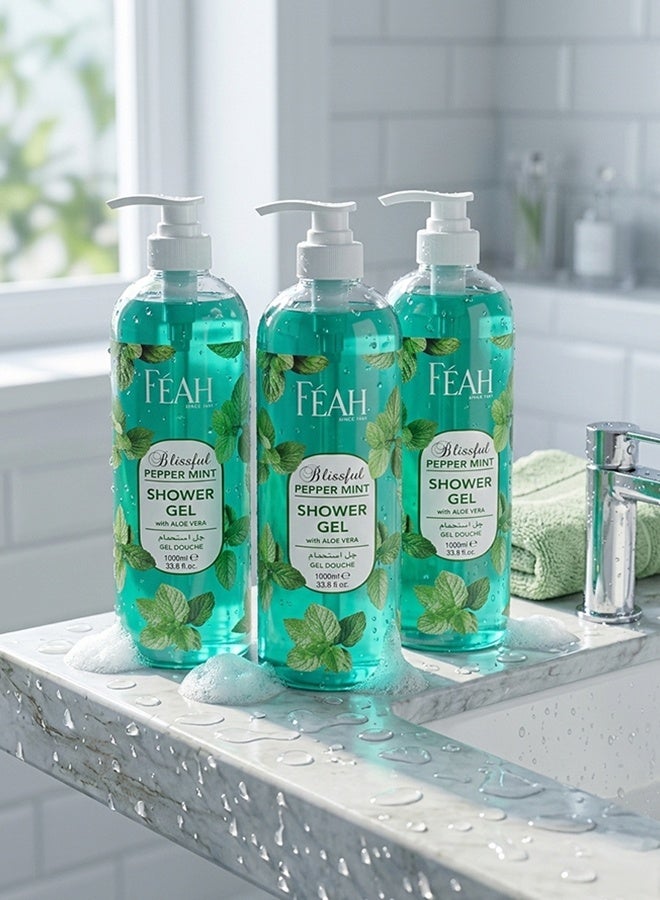 فياح جل استحمام للجسم برائحة النعناع من فيا 1000 مل - غسول للجسم منعش ومبرد - Image 5