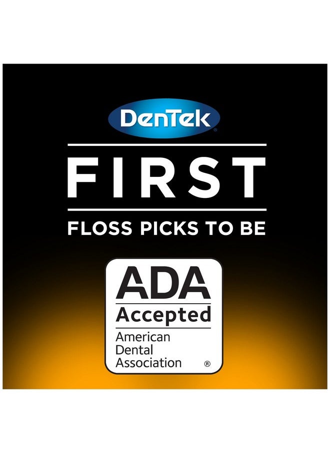 Dentek - Comfort Clean Sensitive Gums Floss Picks Soft & Silky Ribbon 150 Count 3 Pack - Image 1