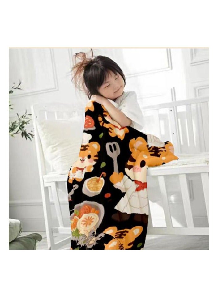 general Children's or student cartoon flannel thin blanket (warm and comfortable, suitable for sleep, games) 100cm*150cm - 866 - Image 3