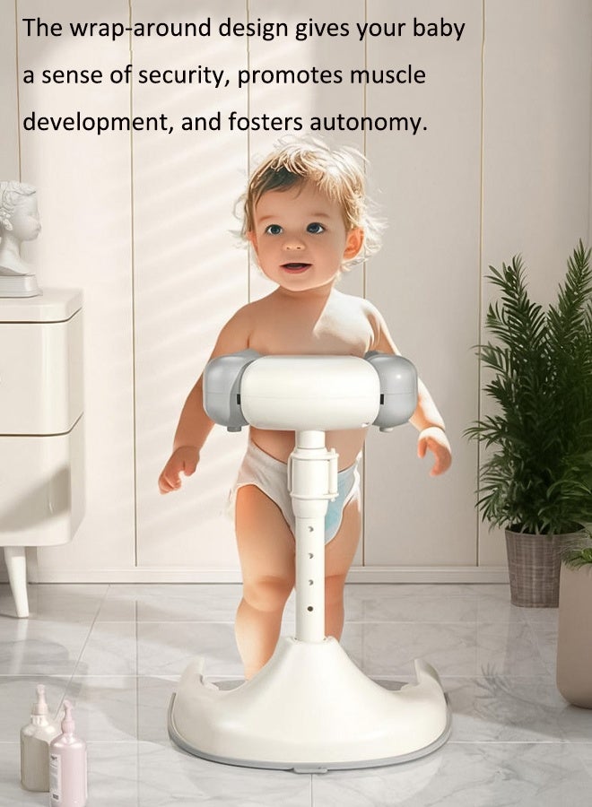 آيسيورا رف حمام للأطفال رف حمام للأطفال مانع للانزلاق للاستخدام المنزلي رف حمام قابل للطي 4 أوضاع لضبط الارتفاع مناسب للأطفال من عمر 6 أشهر فما فوق - Image 5