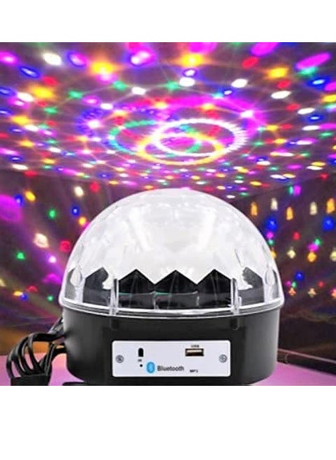 Bluetooth LED Disco Ball with Speaker - Colorful Lighting Effects, MP3 Playback via USB, Perfect for Parties and Events