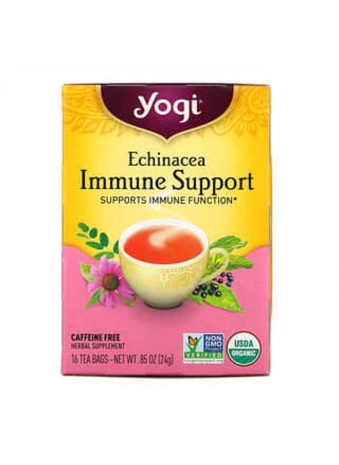 Yogi Tea Yogi Tea, Echinacea Immune Support, Caffeine Free, 16 Tea Bags, .85 oz (24 g)  - Image 2