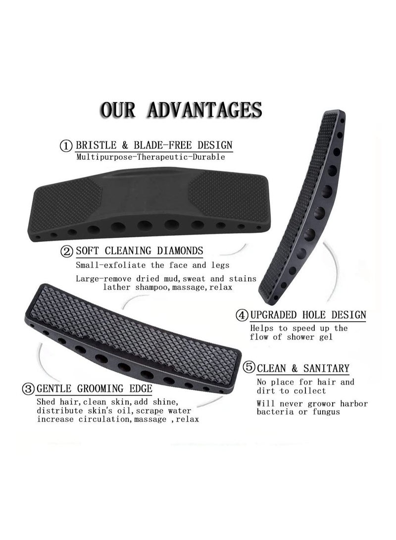 SOLARAE 6-in-1 Horse Grooming Brush, TPR Massage Comb for Horses, Dogs, and Cats - Effective Shedding Tool for Removing Loose and Dried Hair, Ideal for Pet Grooming and Care. - Image 5