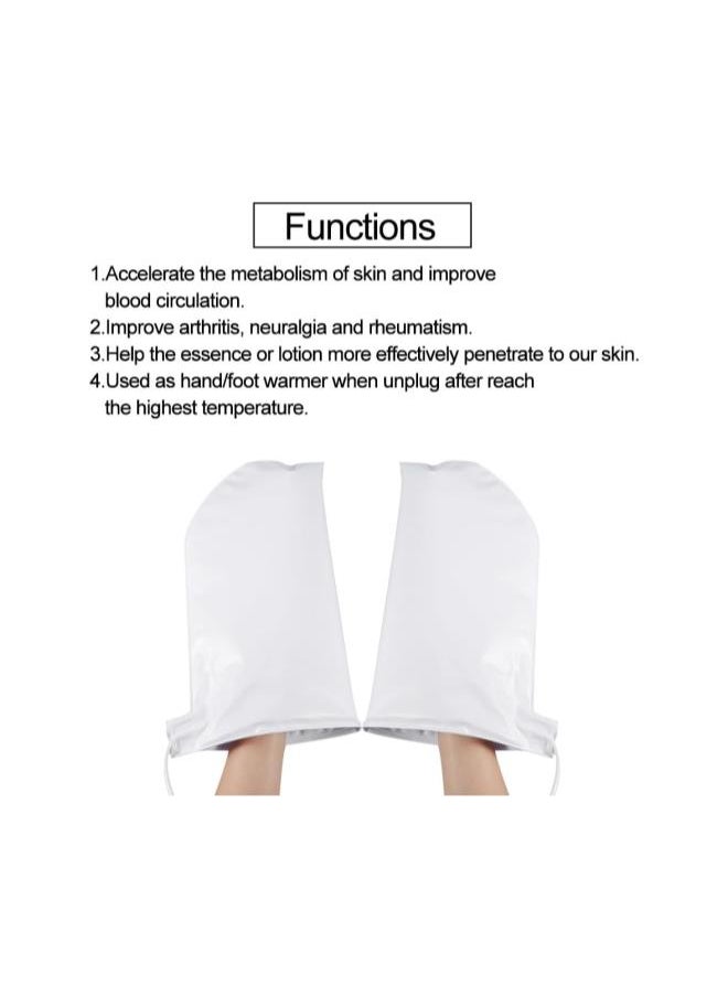 Generic - Heated Hand Mitts, Hand Warmer for Arthritis Therapeutic Heated Mitts for Paraffin Wax Therapy Manicure Spa Treatment Hand Care Mittens Us Plug 100?240V Electric Heating Hand Mitt Gloves - Image 1