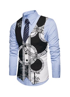 KUYING New Fashionable Personalized Printed Men's Suit Vest  - Image 1