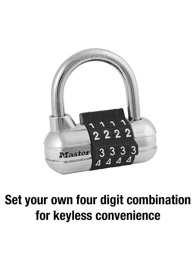 Master Lock Master Lock Set Your Own Combination Padlock, Gym Locker Locks with Code for Securing Indoor Valuables, Color May Vary, 1523D  - Image 3