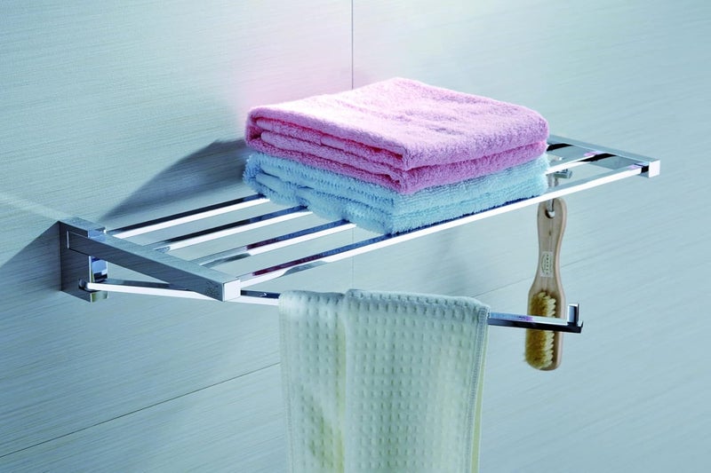 PERK P E R K Towel Rack with Swivel BAR Hook Brass in Orient Series  - Image 2