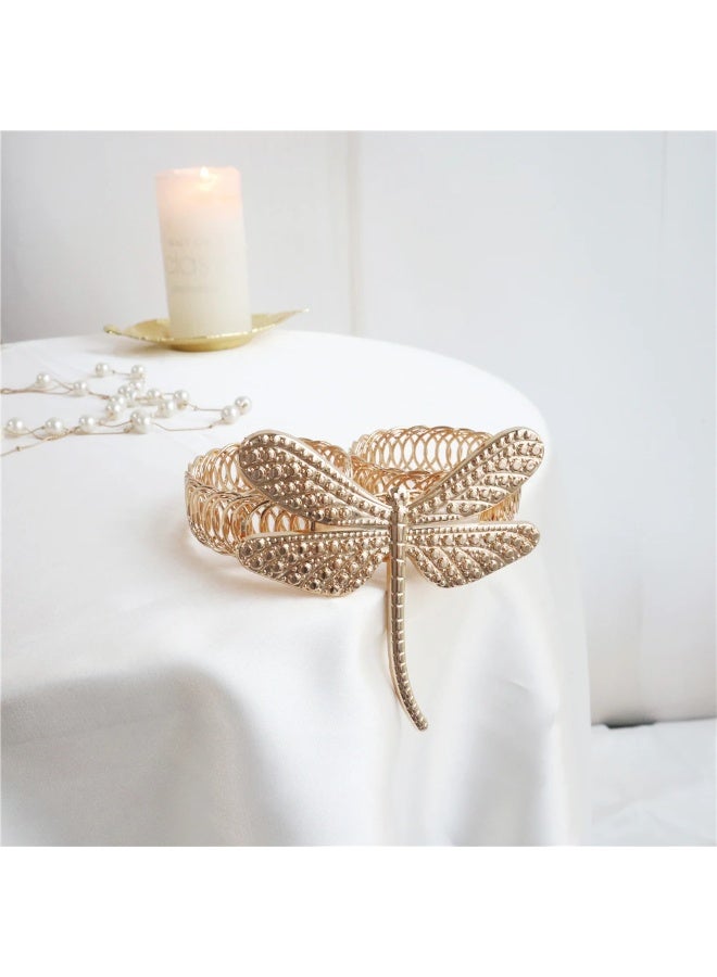 Goolsky 1PC Dragonfly Decor Metal Spring Curtain Tieback Curtain Strap - Image 4