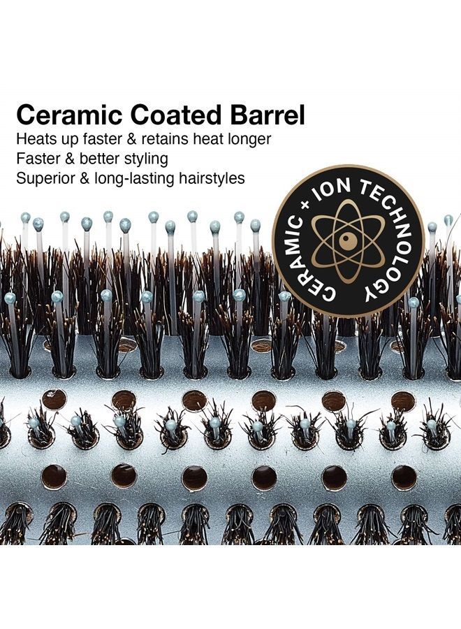 Olivia Garden EcoHair Combo Vent Round Bamboo Hair Brush EH-COV18 (2 1/8")