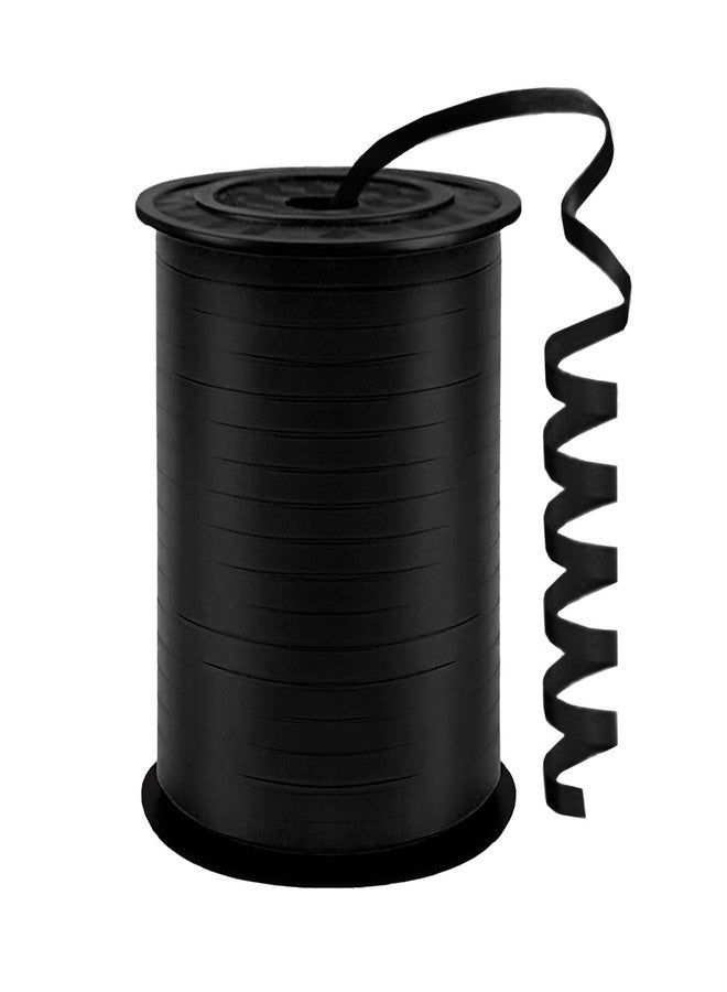 YCDMLJC Black Curling Ribbon,500 Yards Ribbons for Crafts,1/5 Inch Ribbon,Balloon String, Party Decoration,Ribbons for Florist Flower Bows for Graduation Supplies - Image 1