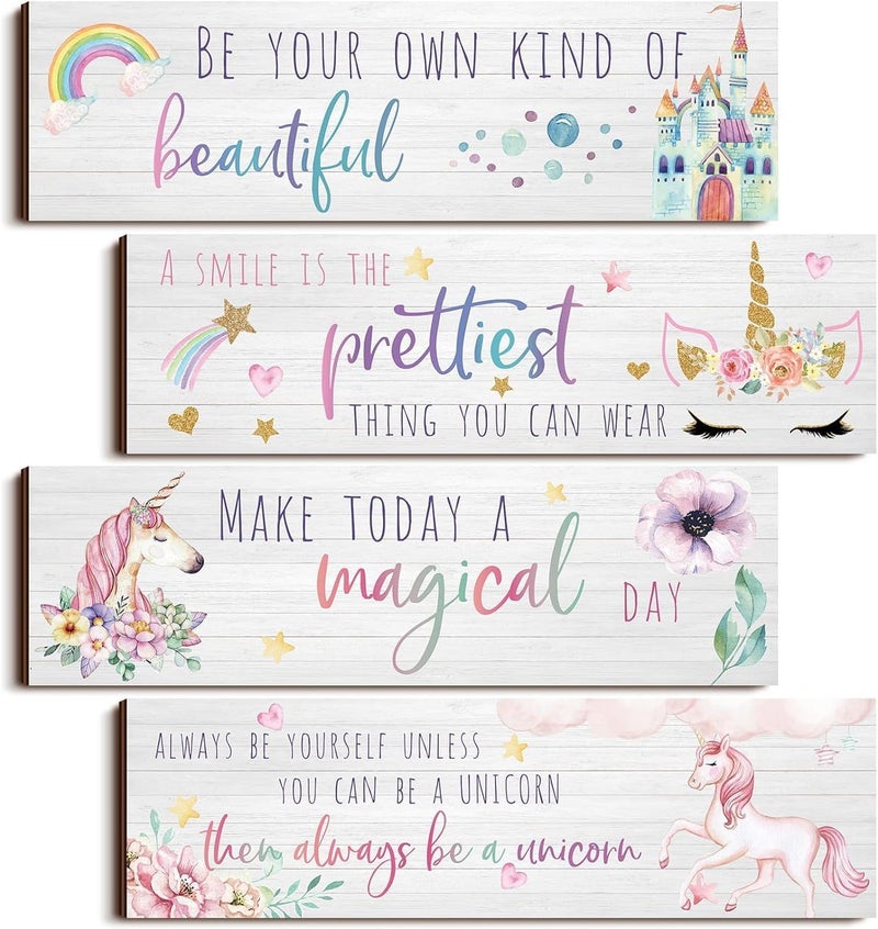 BPA Unicorn Rainbow Wall Decor Set - Image 1