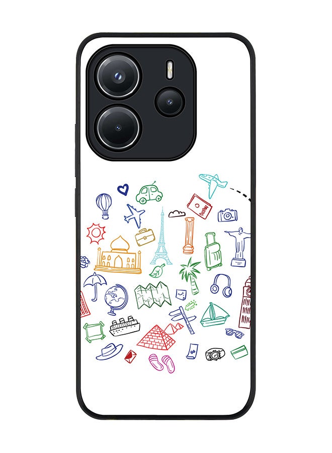 Stylizedd For Xiaomi Redmi Note 14 4G 4G Case,Slim fit Camera Protection, Shockproof Thin Phone cover  - Traveler - Image 1