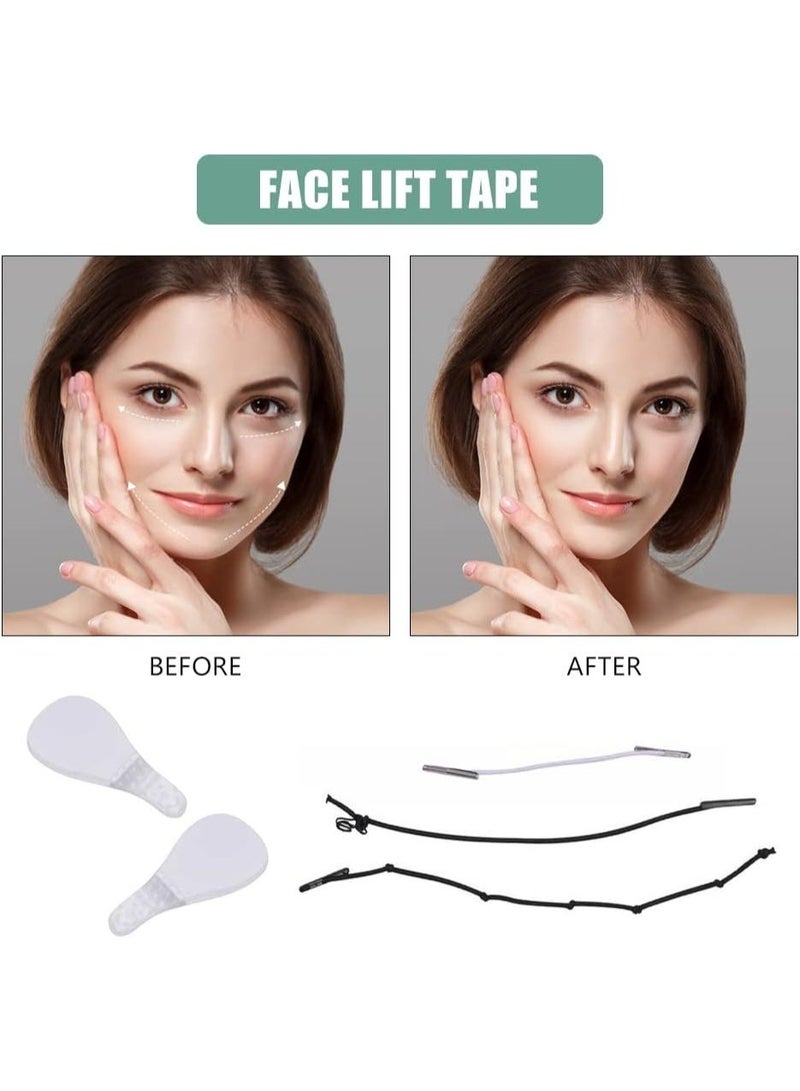 Face lifting adhesive strip0, 40 pieces of instant face lifting patches, flexible, invisible, waterproof, neck lift, reduces double chin, wrinkle lifting patches, face lifting tools for instant effect - Image 2
