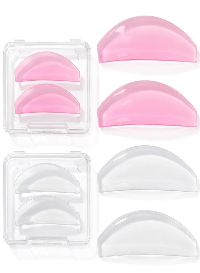 HaiFafafaing 4 Pcs Lash Lift Shields, Reusable Silicone Eyelash Lifting Pads - Image 1