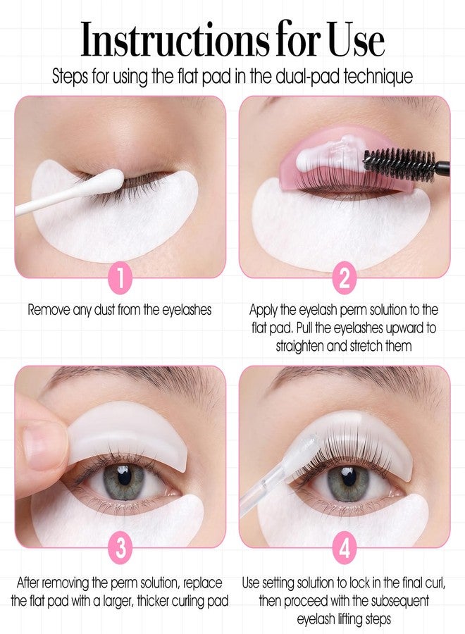 HaiFafafaing 4 Pcs Lash Lift Shields, Reusable Silicone Eyelash Lifting Pads - Image 4