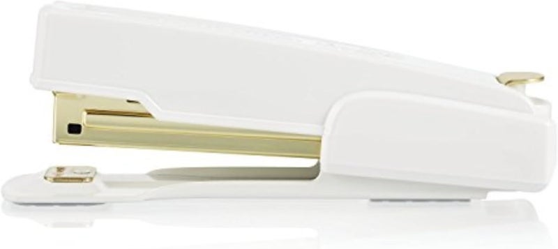 Swing Line Vintage Stapler, 20 Sheet Capacity, Jam Free, Compact, Built-In Staple Remover, Metal, White and Gold (S7042301AZ) - Image 3