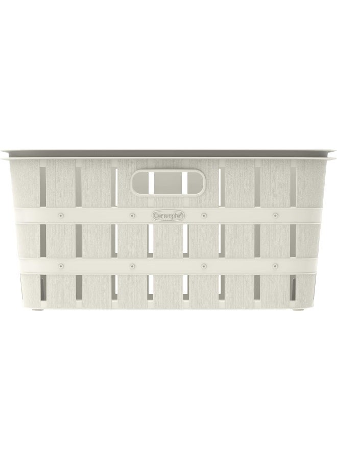 Cosmoplast سلة غسيل من خشب الأرز سعة 40 لتر - Image 5