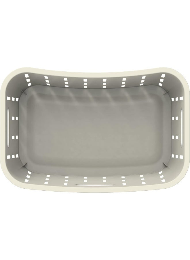 Cosmoplast سلة غسيل من خشب الأرز سعة 40 لتر - Image 3