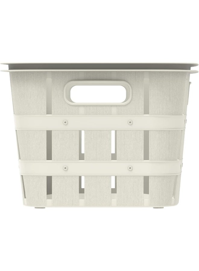 Cosmoplast سلة غسيل من خشب الأرز سعة 40 لتر - Image 4