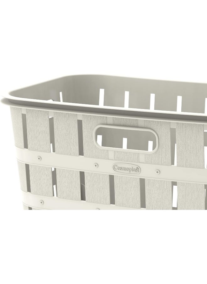 Cosmoplast 40L Cedargrain Laundry Basket  - Image 2