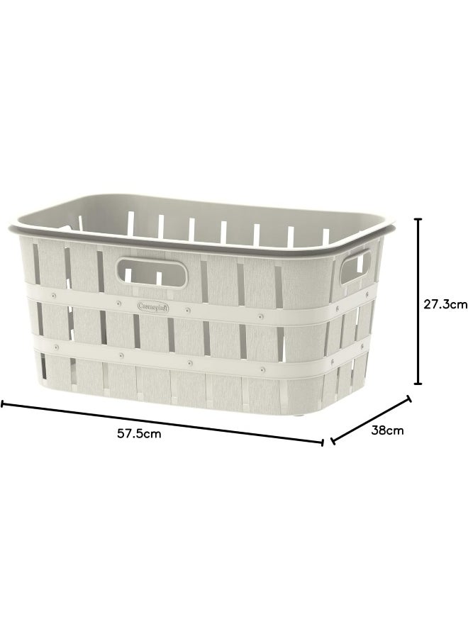 Cosmoplast 40L Cedargrain Laundry Basket  - Image 4