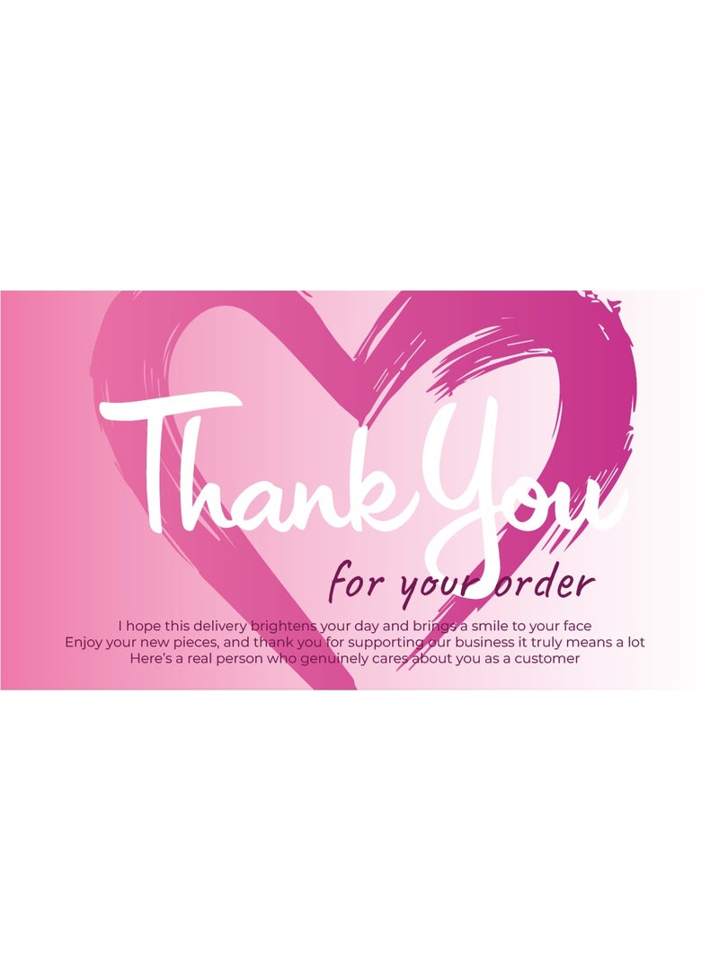 Premium Thank You Cards Set – 100 Elegant Cards – High-Quality Paper – 5×9 cm - Image 2