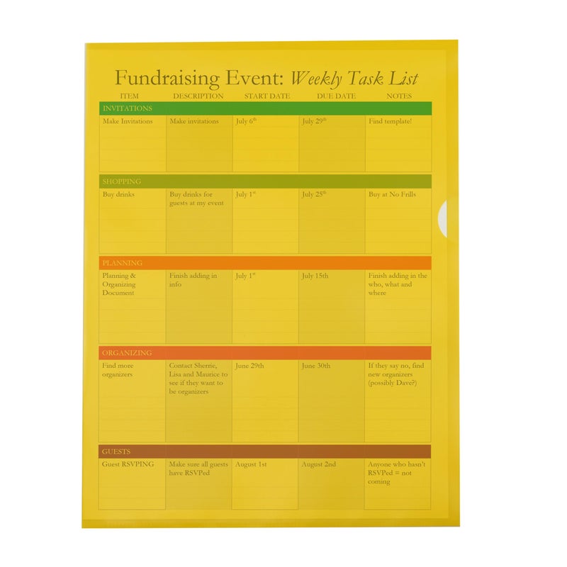 C-Line Colored Project Folders, Heavyweight Poly, Holds Materials up to 8.5 x 11 Inches, Assorted Colors, 25 per Box (62130), Letter Size - Image 4
