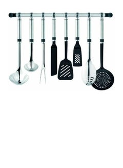 brabantia Wall Rail Rack Stainless Steel with 12 Removable Hooks Silver 2.5x54.5x4.9 cm  - Image 2