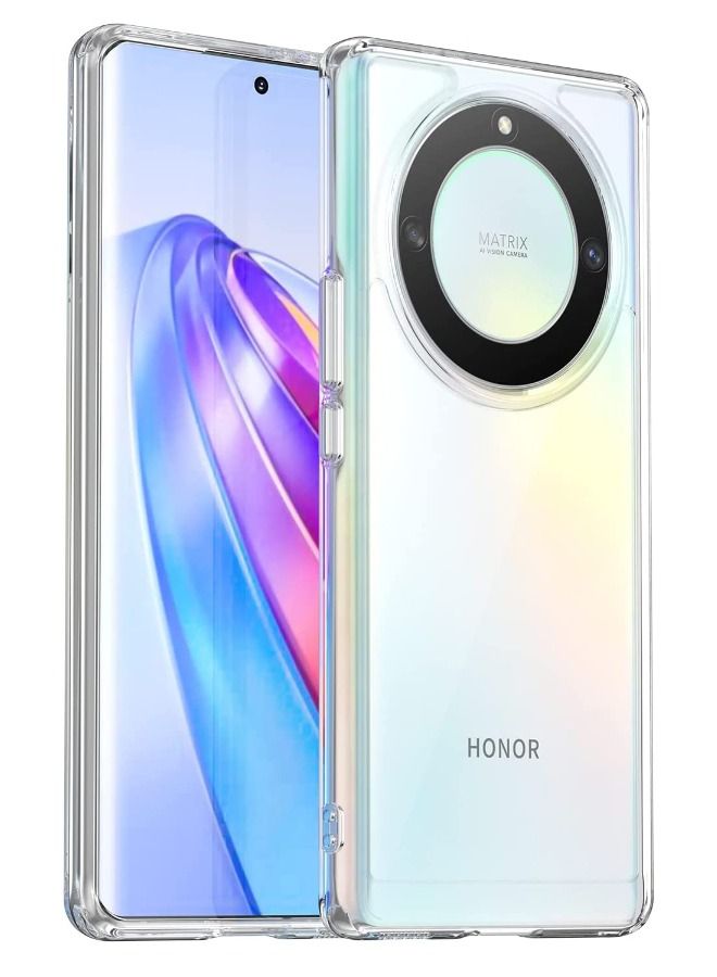 TEAM LUXURY غطاء Honor X9A، غطاء واقي مضاد للصدمات ضد السقوط لHonor X9A، غطاء خلفي مرن من السيليكون النحيف مع واقي مطاطي لHonor X9A (6,67") شفاف - Image 1