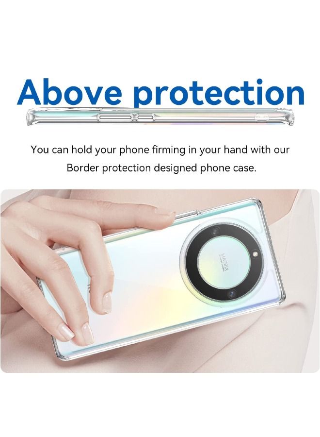 TEAM LUXURY غطاء Honor X9A، غطاء واقي مضاد للصدمات ضد السقوط لHonor X9A، غطاء خلفي مرن من السيليكون النحيف مع واقي مطاطي لHonor X9A (6,67") شفاف - Image 5